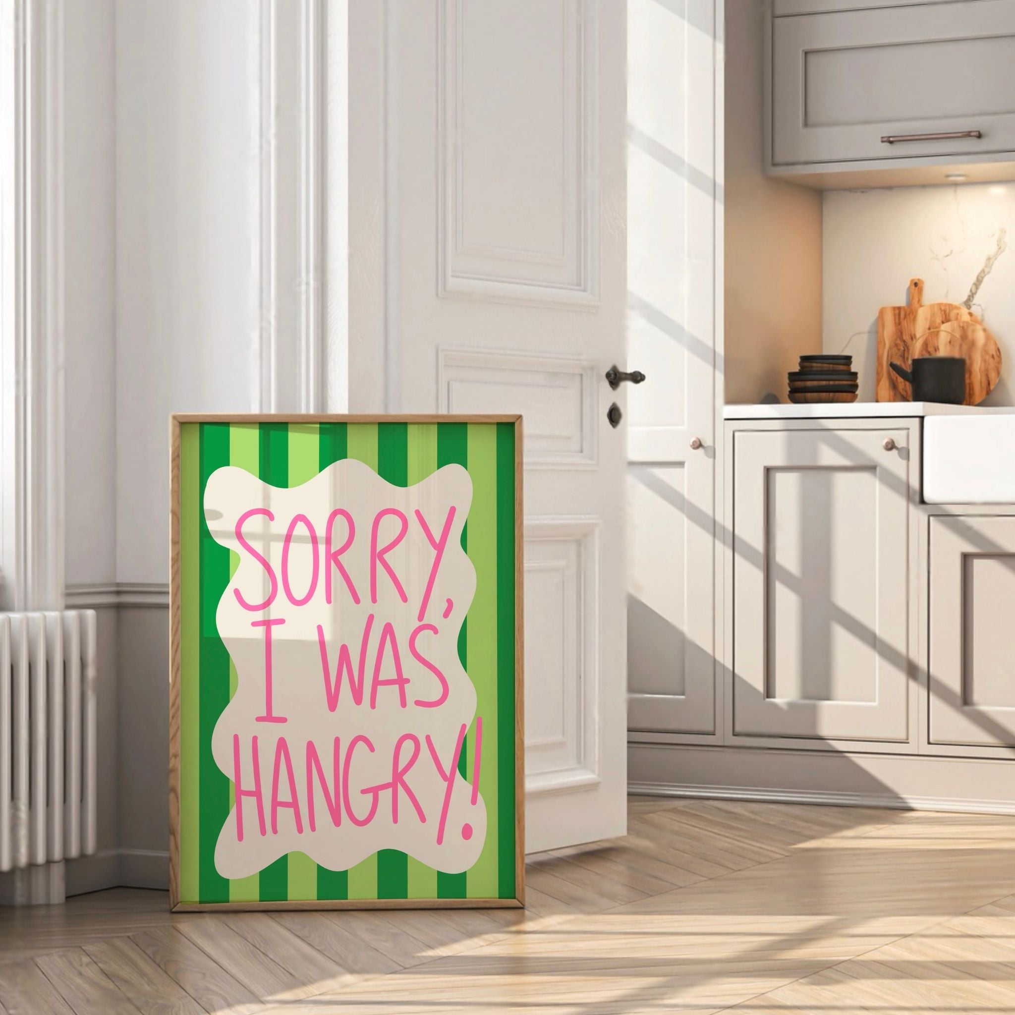 Sorry I Was Hangry Print
