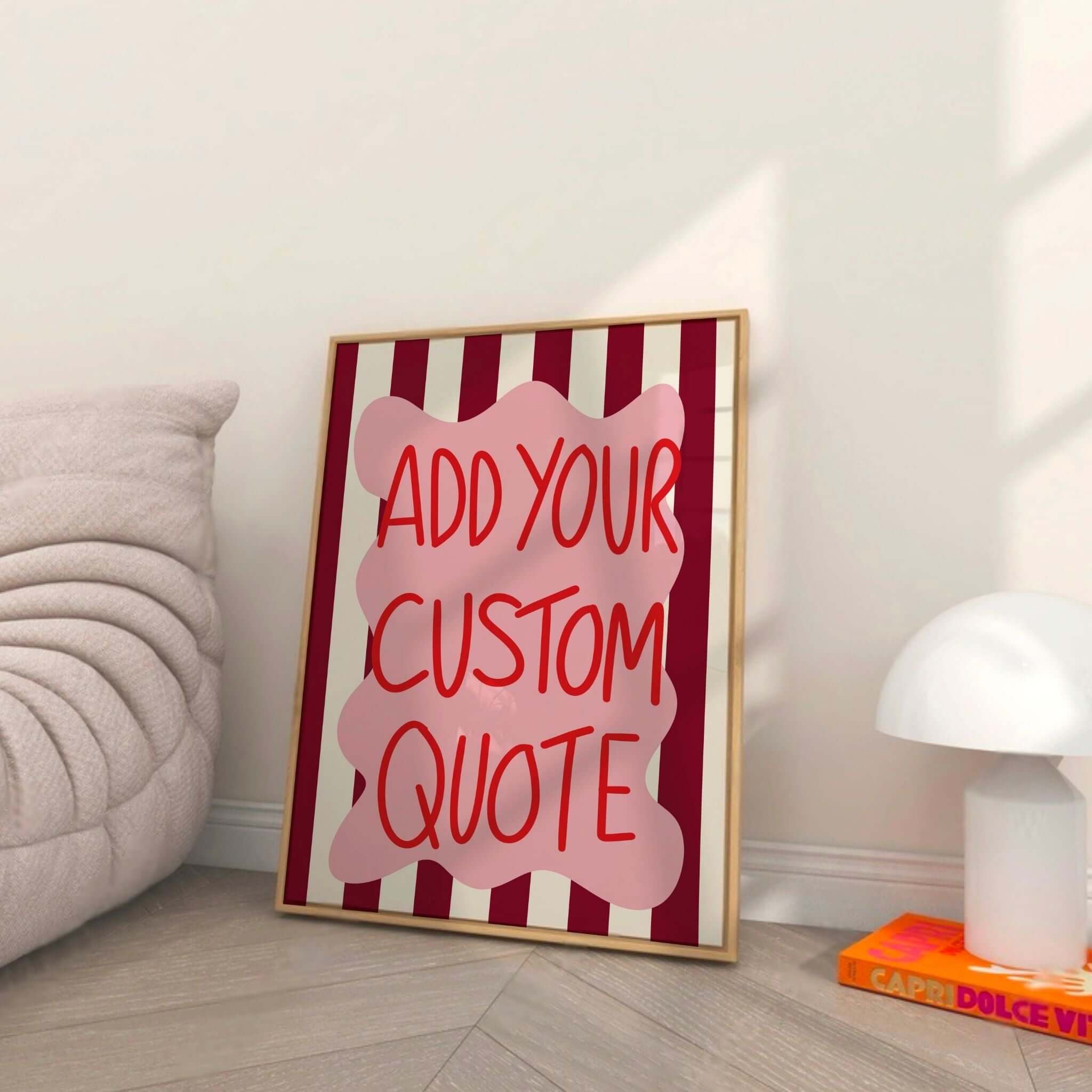 Custom Text Print print in Size: A6 – Custom Print by Printro