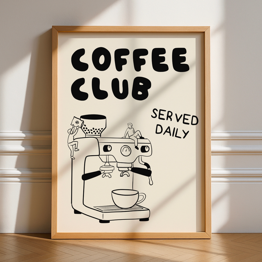 Coffee Club Print