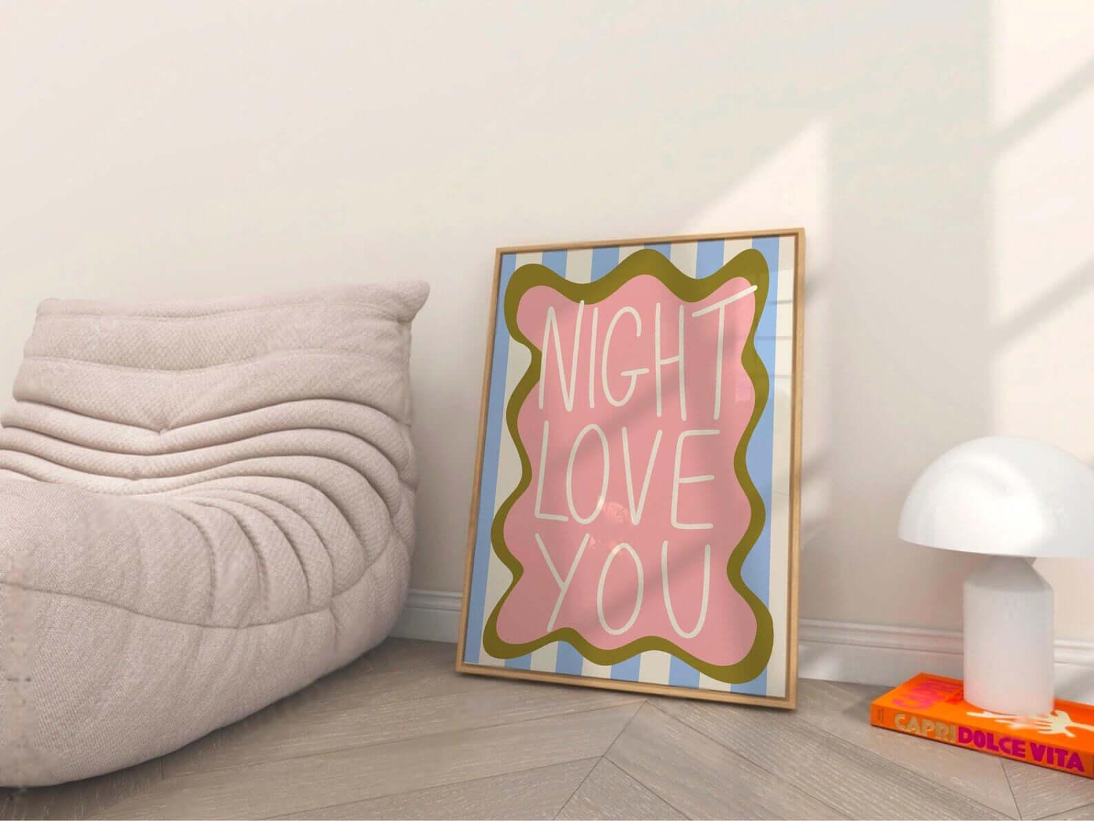 Night Love You Print print in Size: A6 – Physical Print by Printro