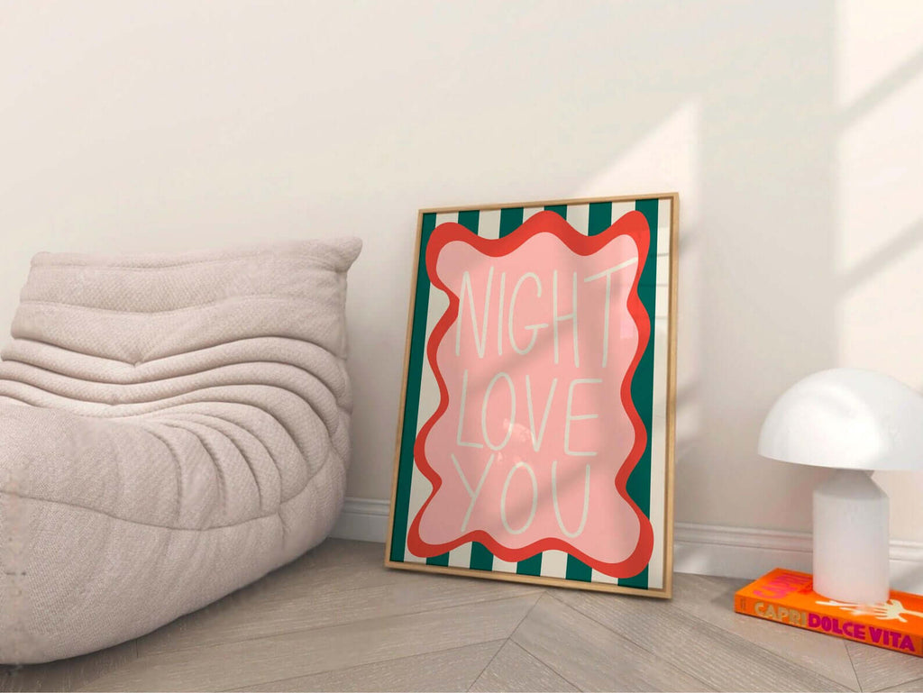 Night Love You Print print in Size: A6 – Physical Print by Printro