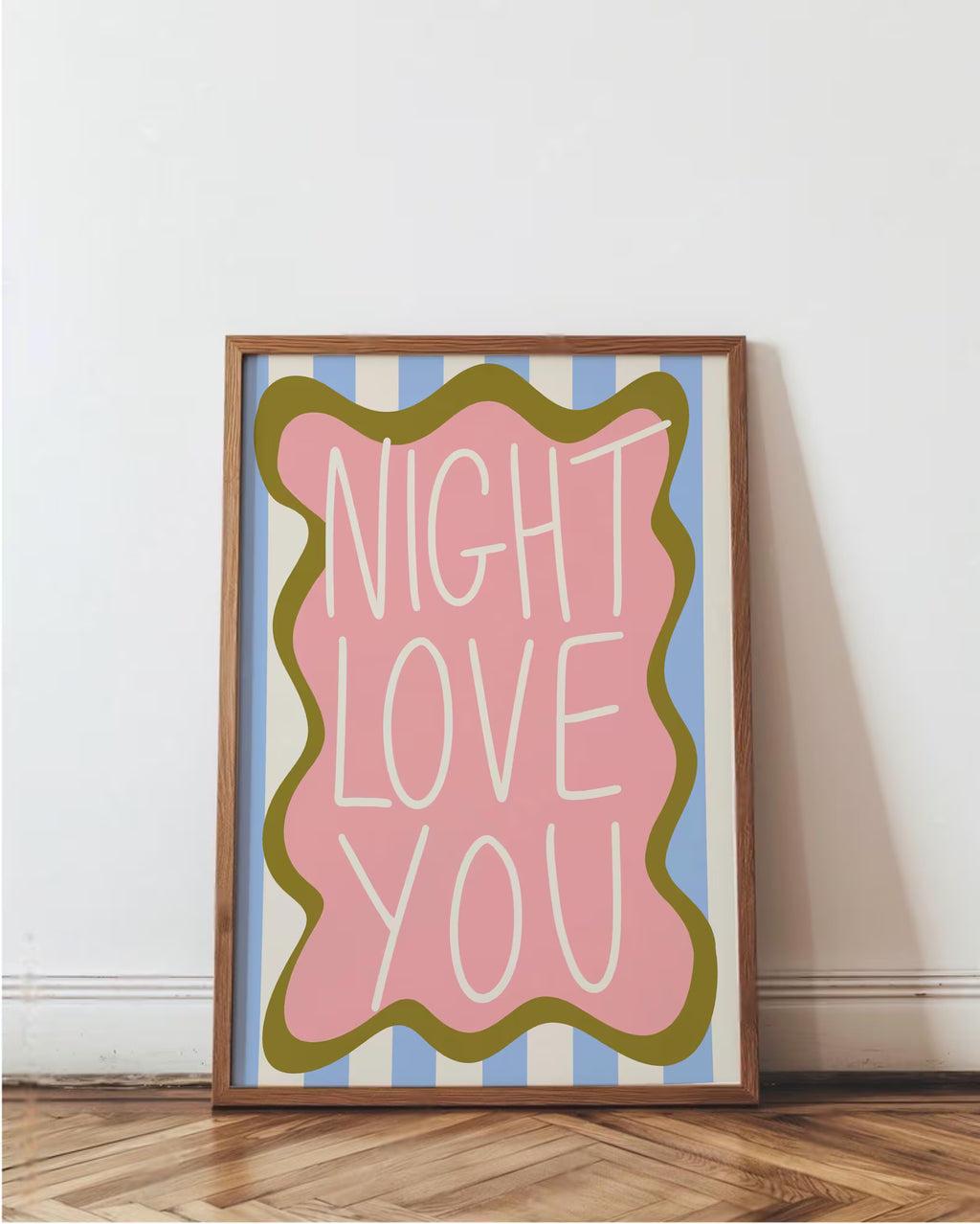Night Love You Print print in Size: A6 – Physical Print by Printro