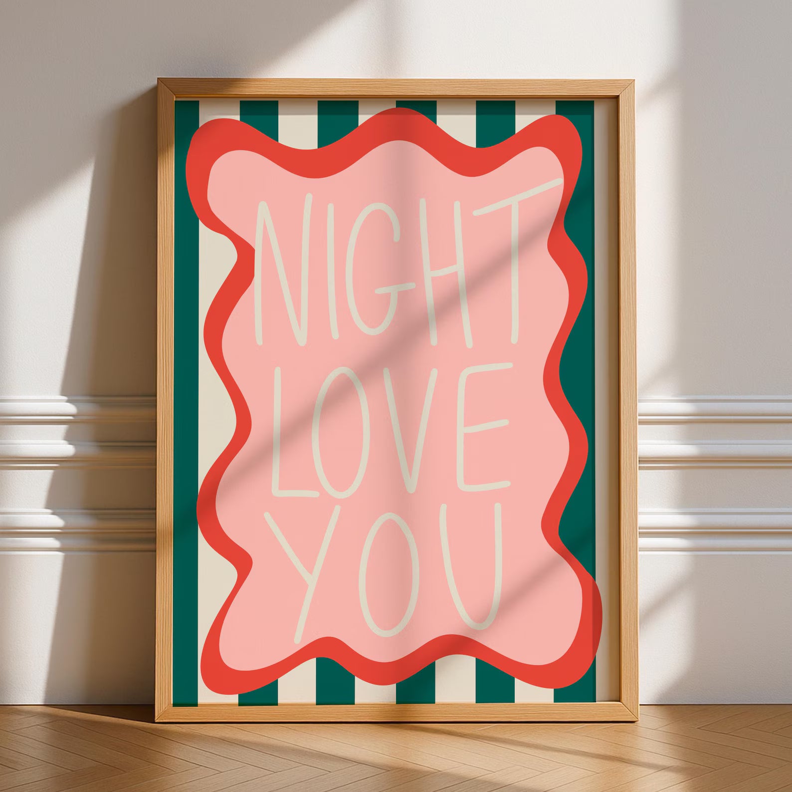 Night Love You Print print in Size: A6 – Physical Print by Printro