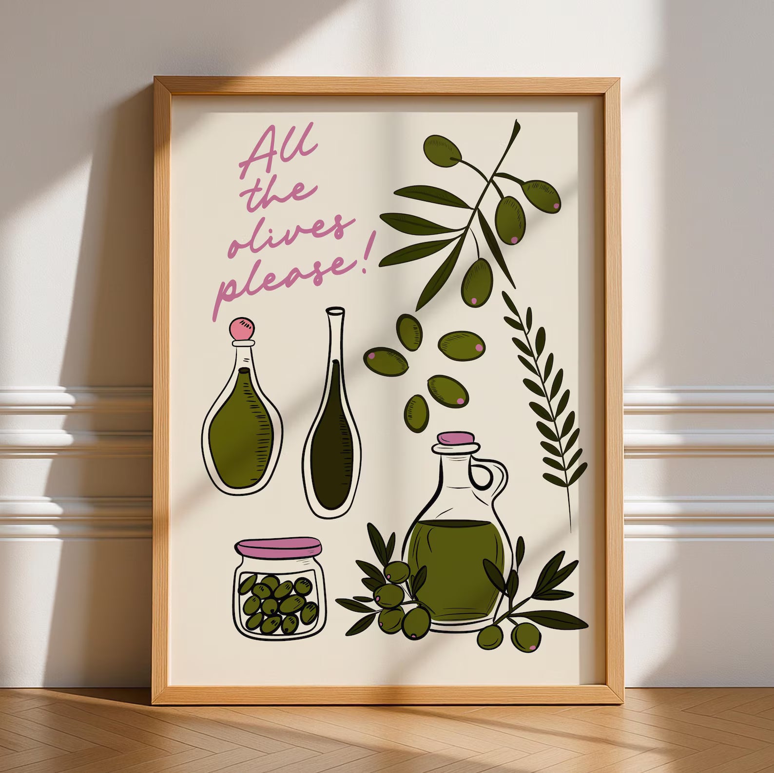 All The Olives Please Print print in Size: A6 – Physical Print by Printro