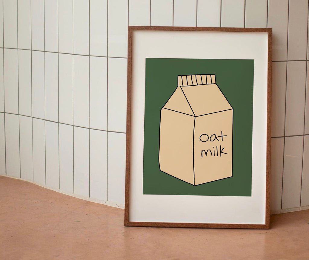 Oat Milk Carton Print
