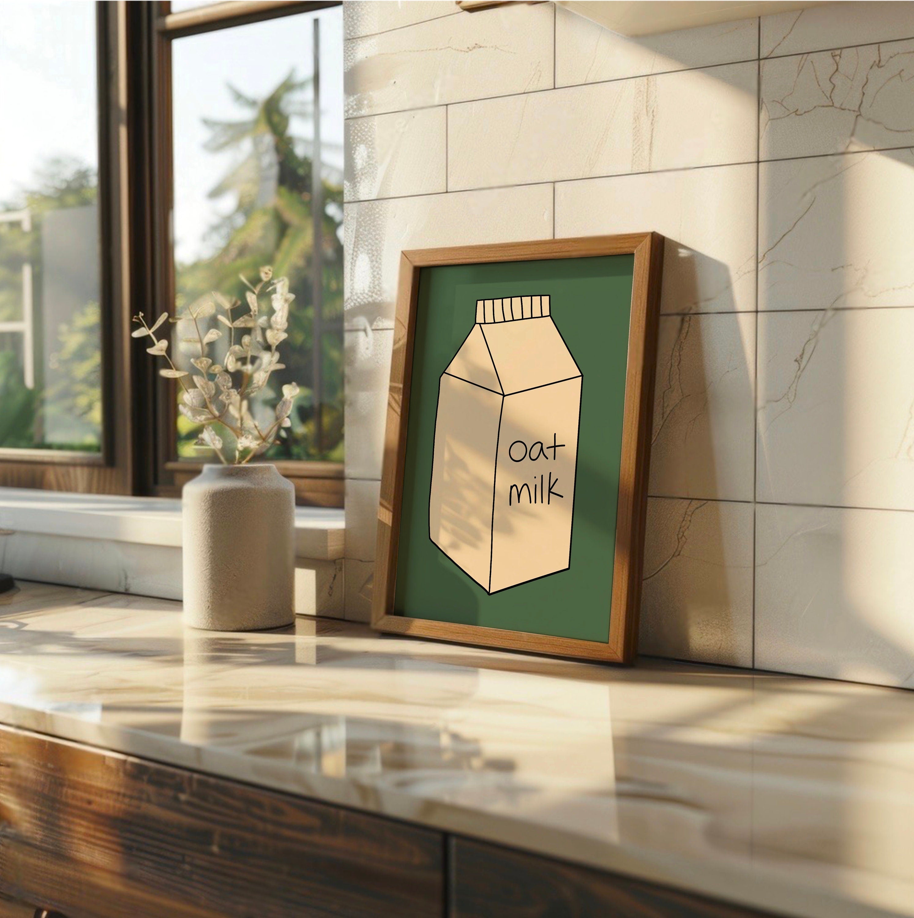 Oat Milk Carton Print