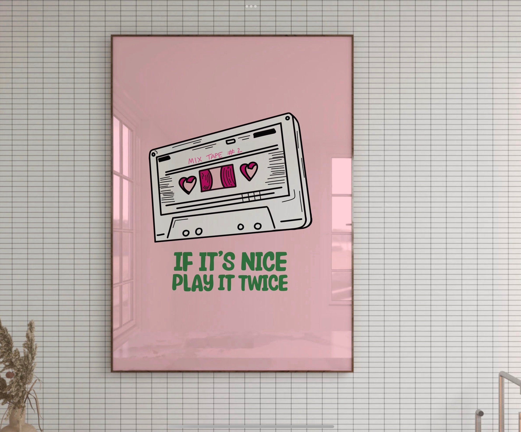 Cassette Mixtape Print