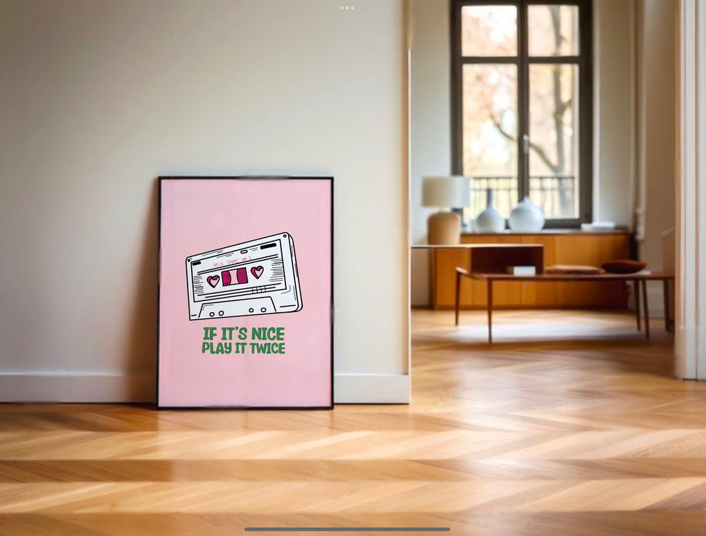 Cassette Mixtape Print