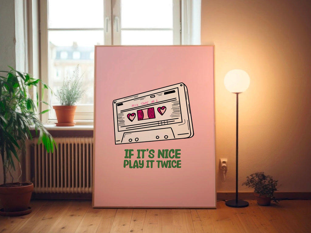 Cassette Mixtape Print