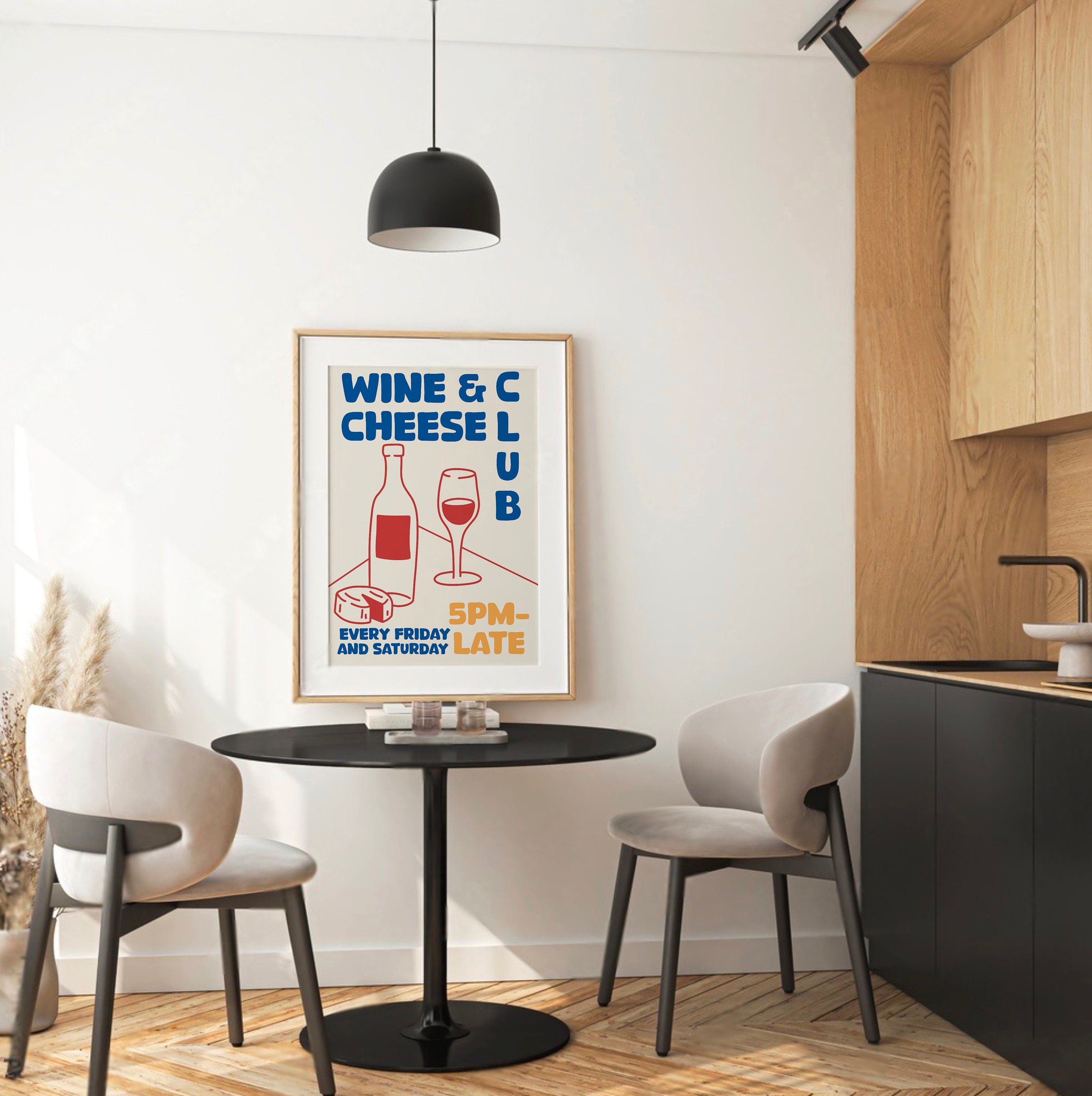 Wine and Cheese Club Print