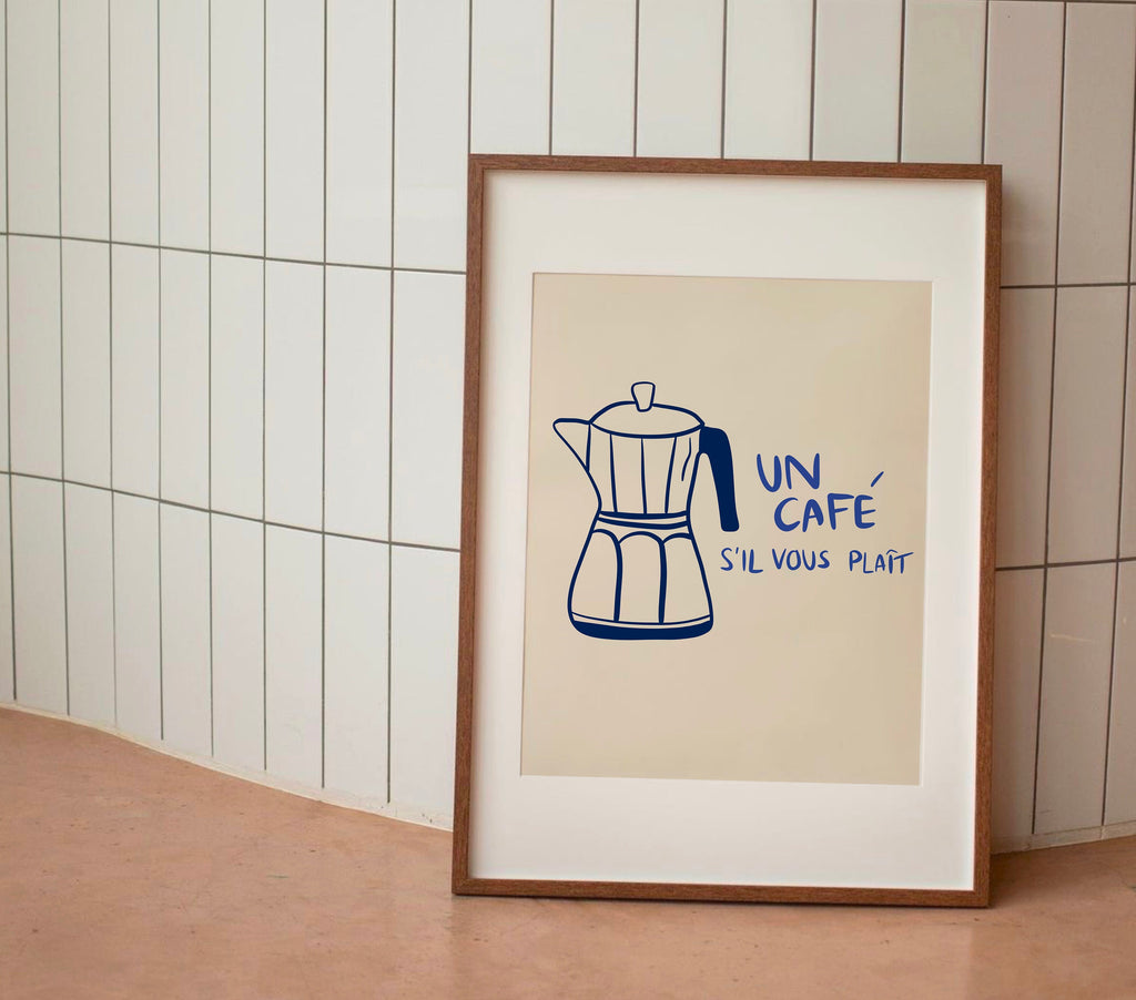 Un Café S’il Vous Plaît Print