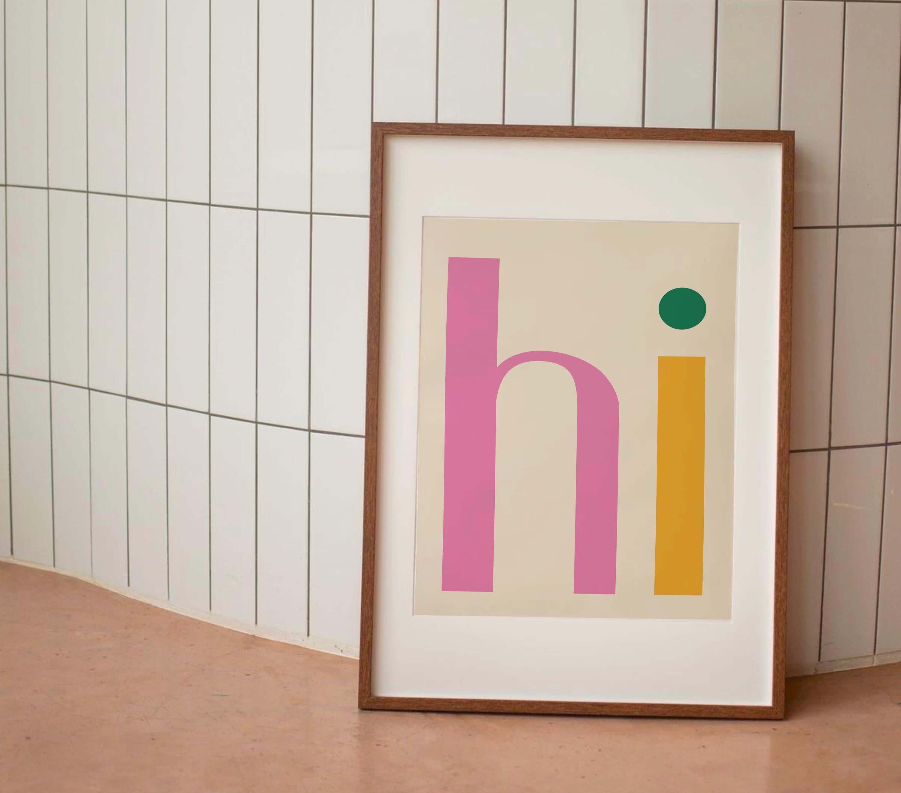 Hi Digital Download print in – Digital Download by Printro