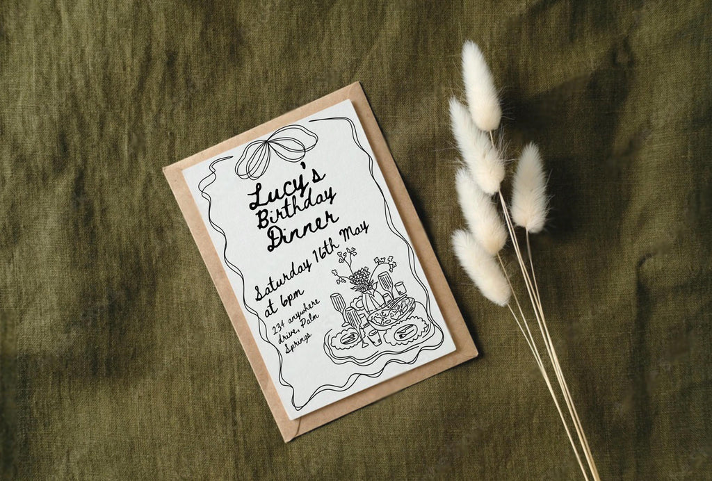 Birthday Dinner Party Invite