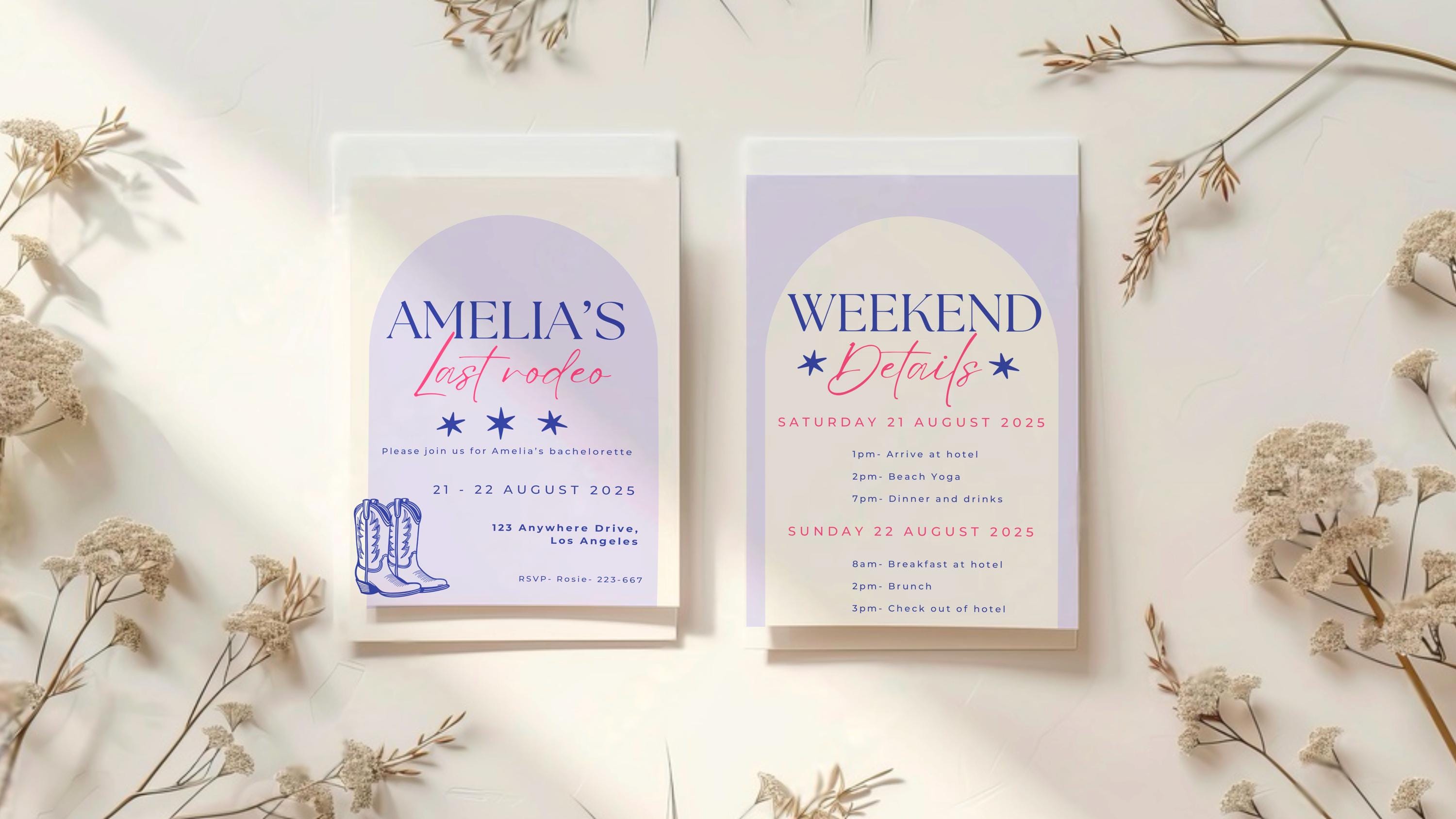 Bachelorette Party Invite