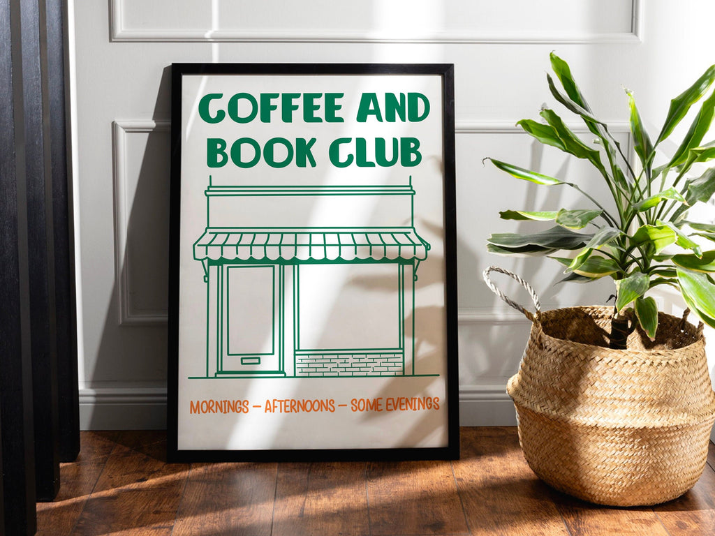 Coffee and Book Club Store Print