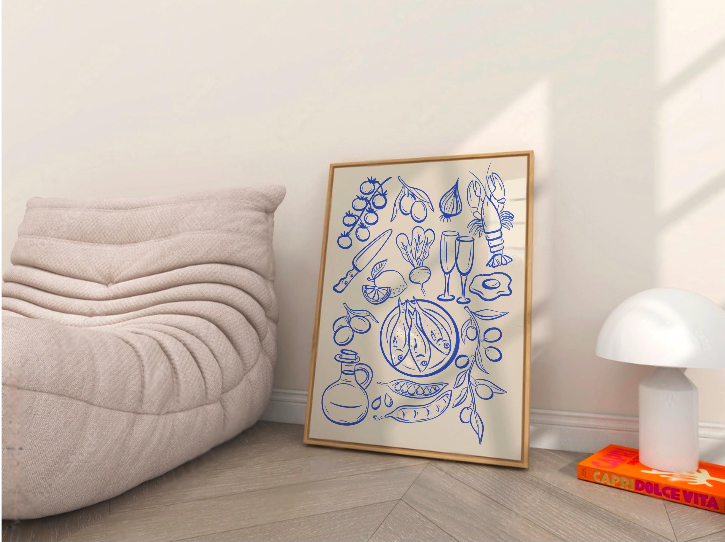 Food And Drink Illustrations Digital Download