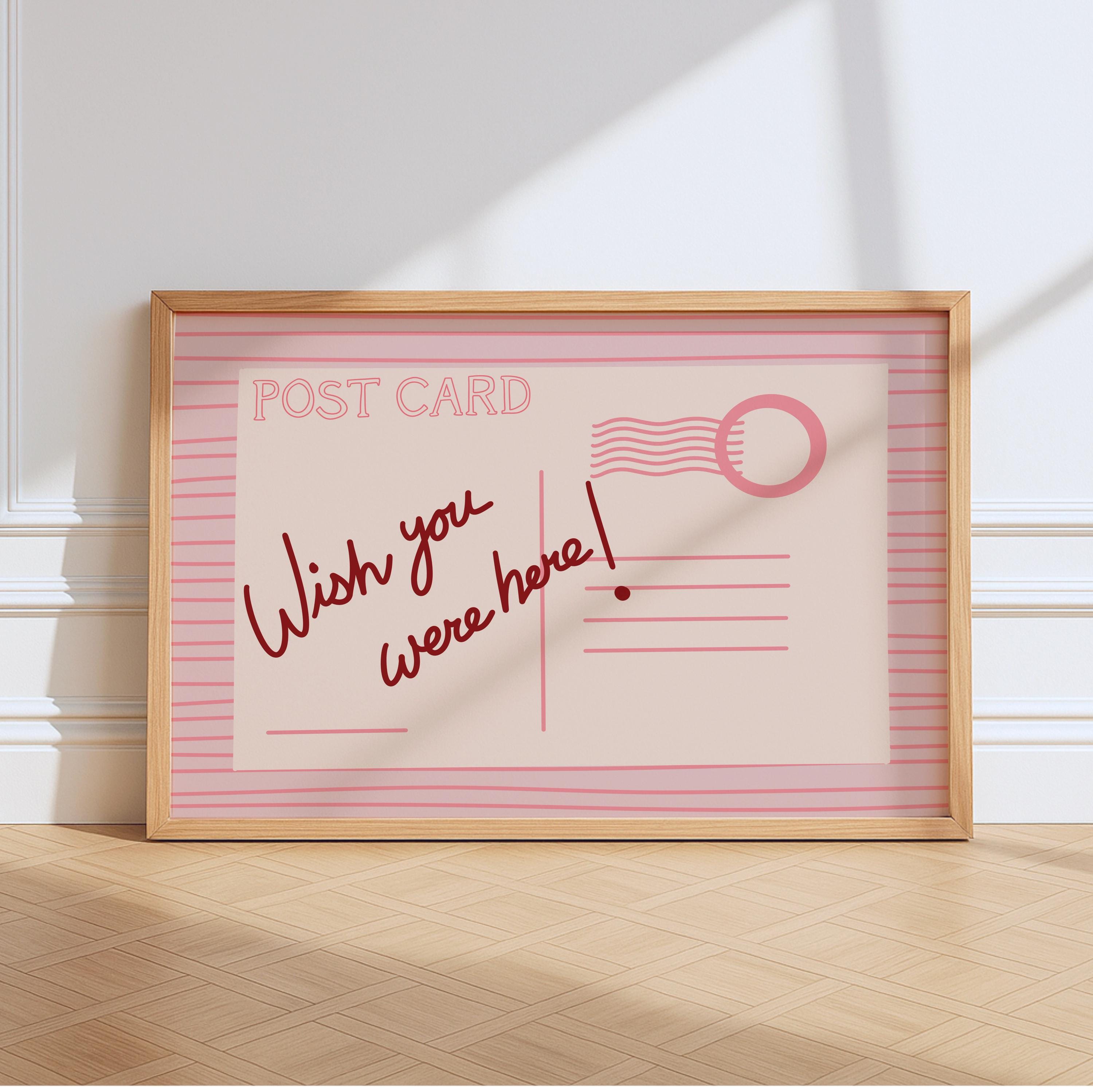 Wish You Were Here Postcard Print