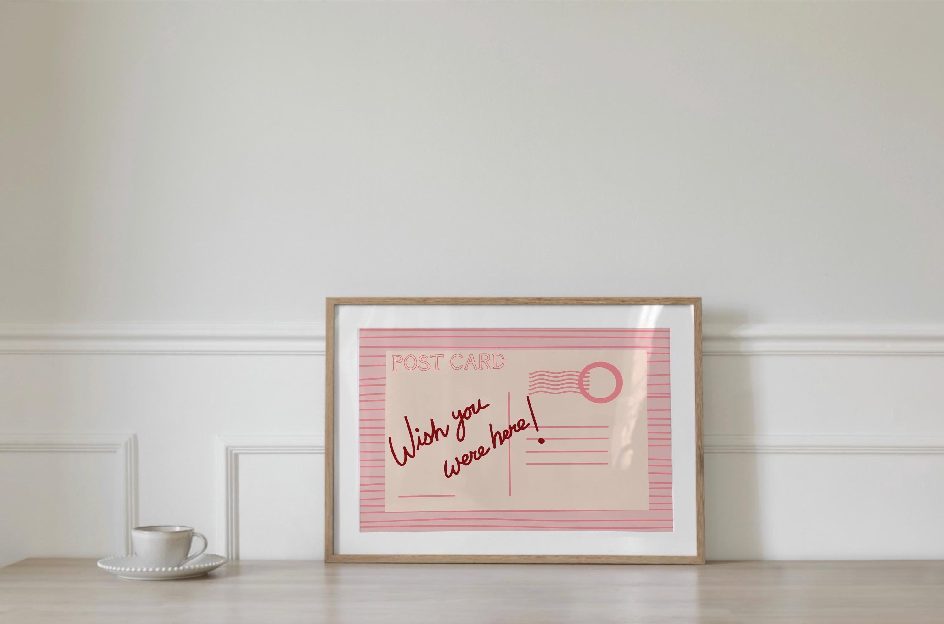 Wish You Were Here Postcard Digital Download