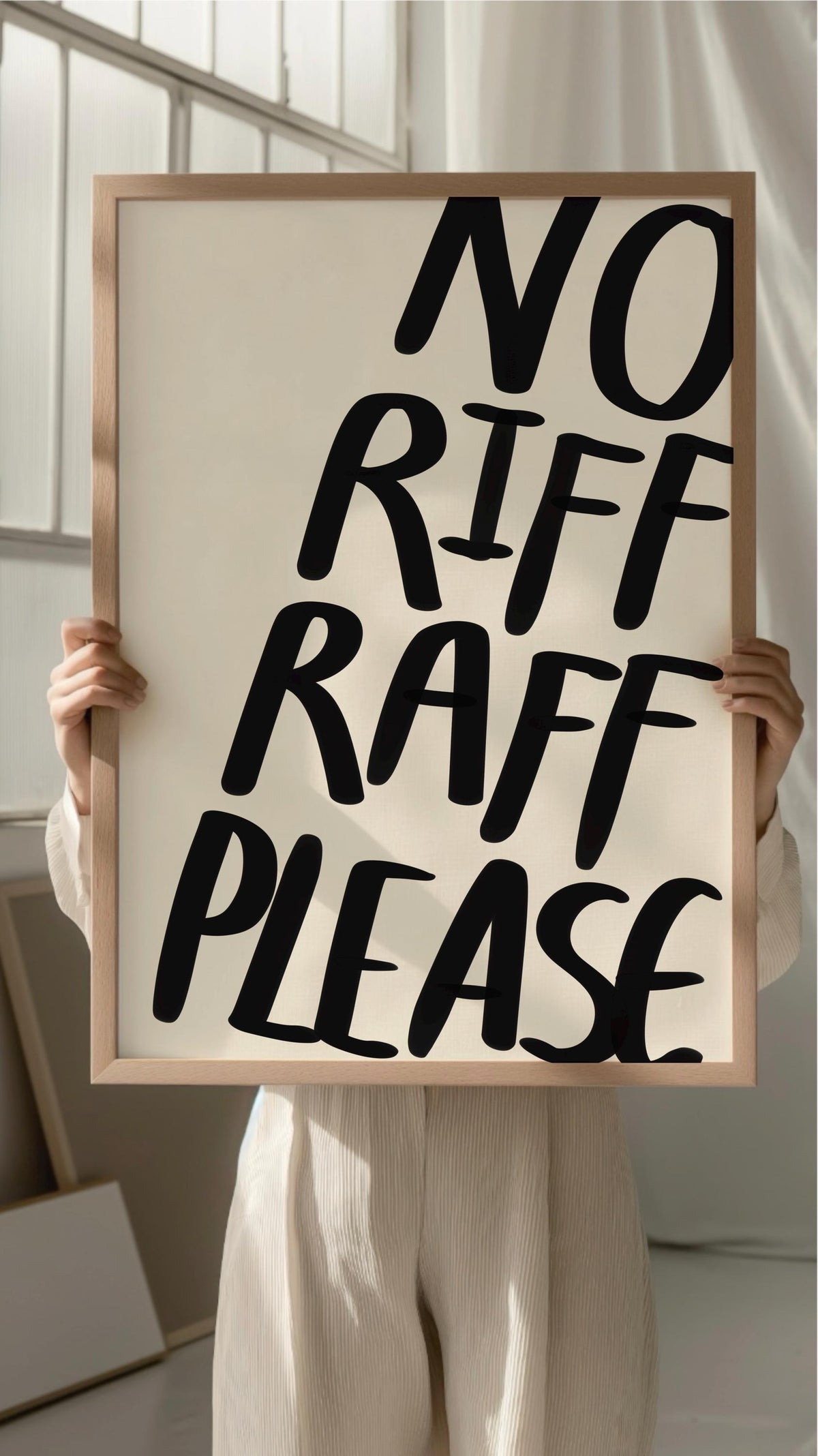 Next No Riff Raff Sign No Riff Raff Please Digital Download – Printro