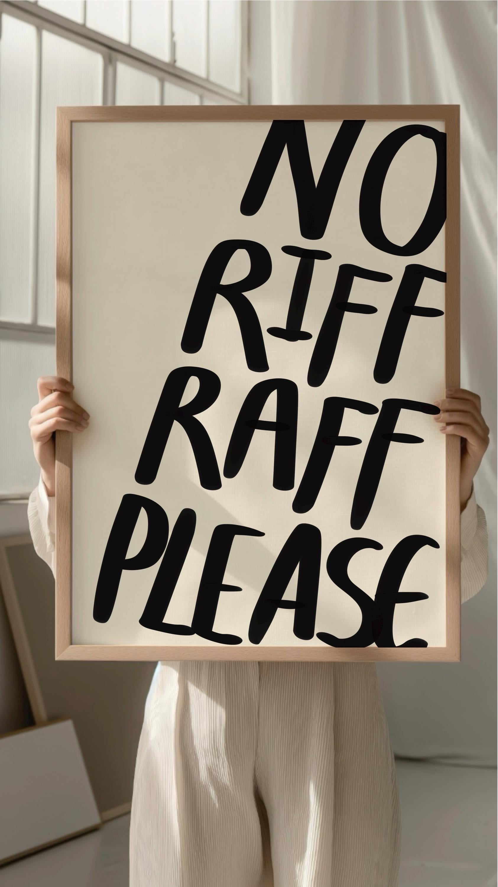 No Riff Raff Please Digital Download