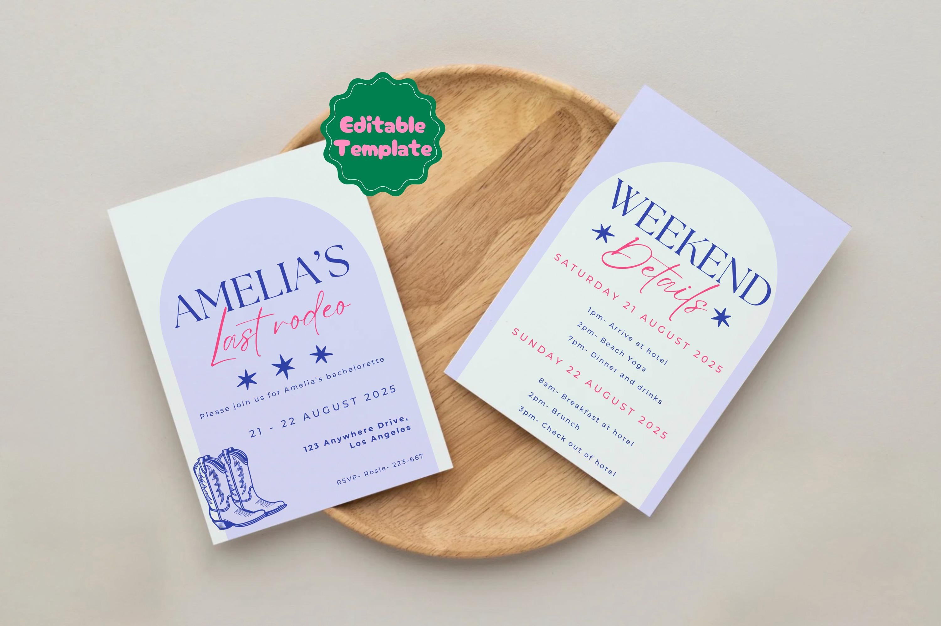 Bachelorette Party Invite