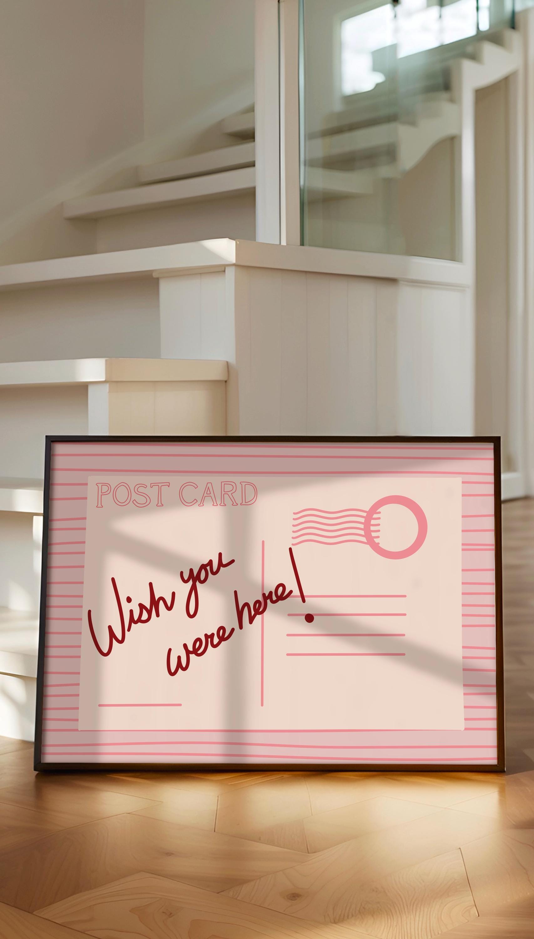 Wish You Were Here Postcard Digital Download