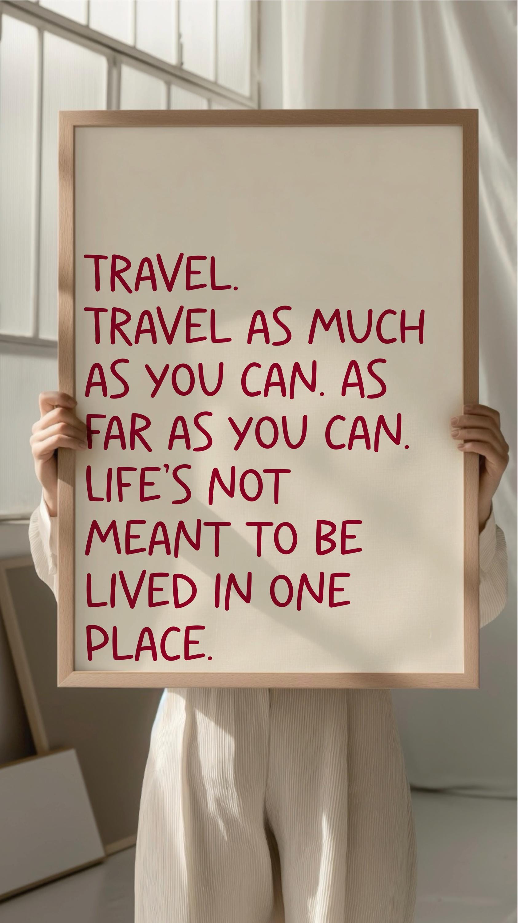 Travel Life Is Short Digital Download