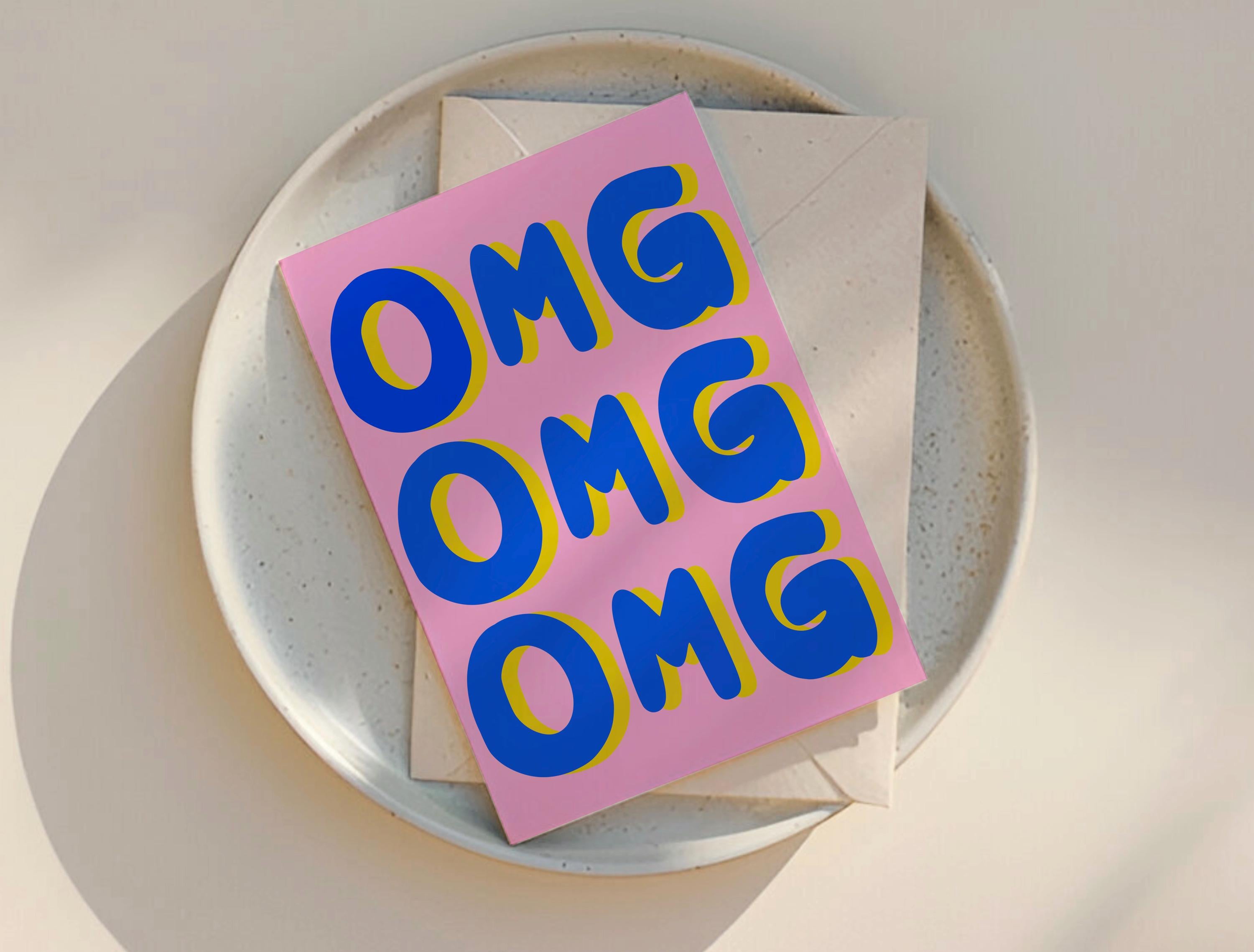 OMG Greeting Card