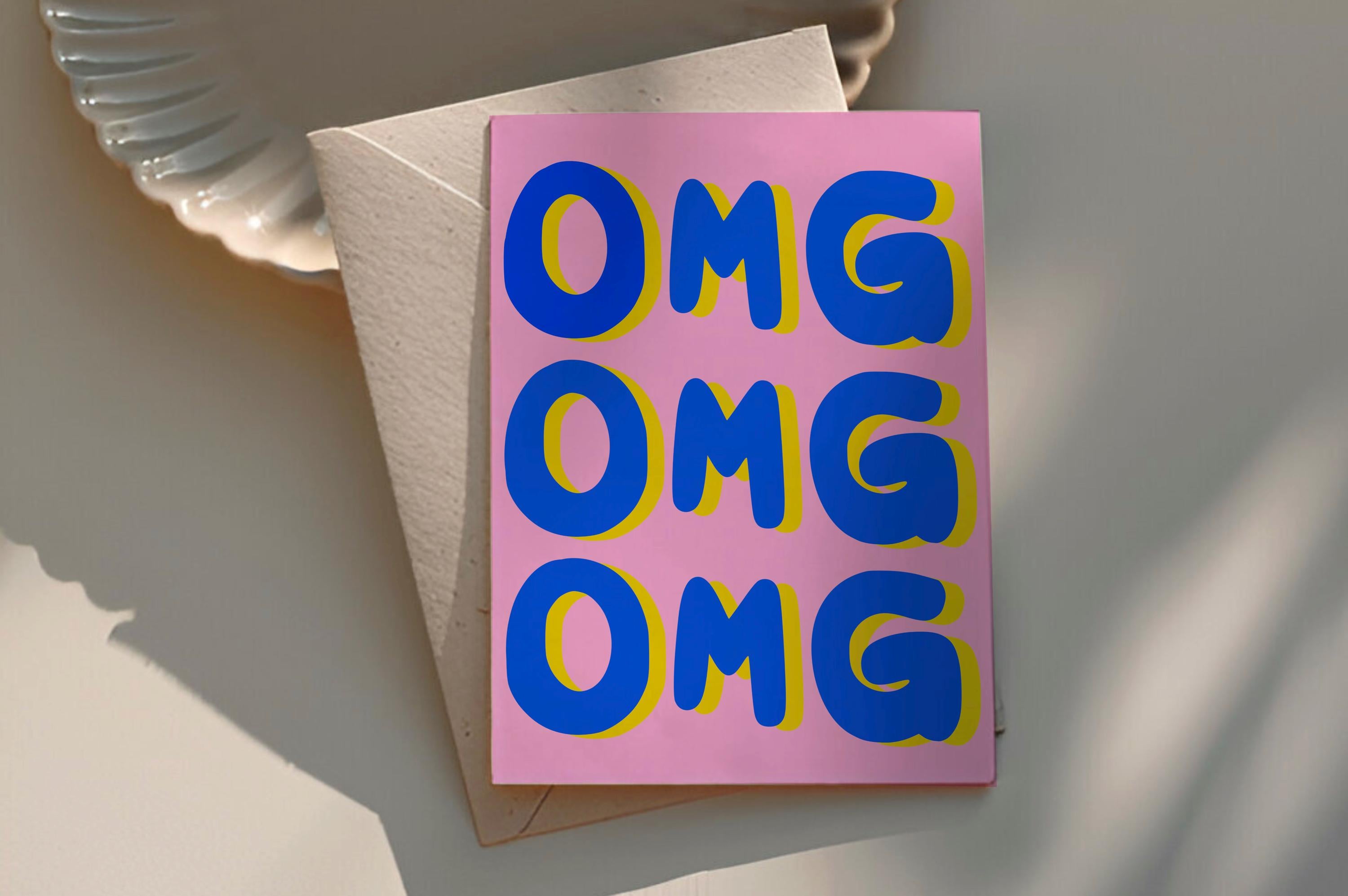 OMG Greeting Card