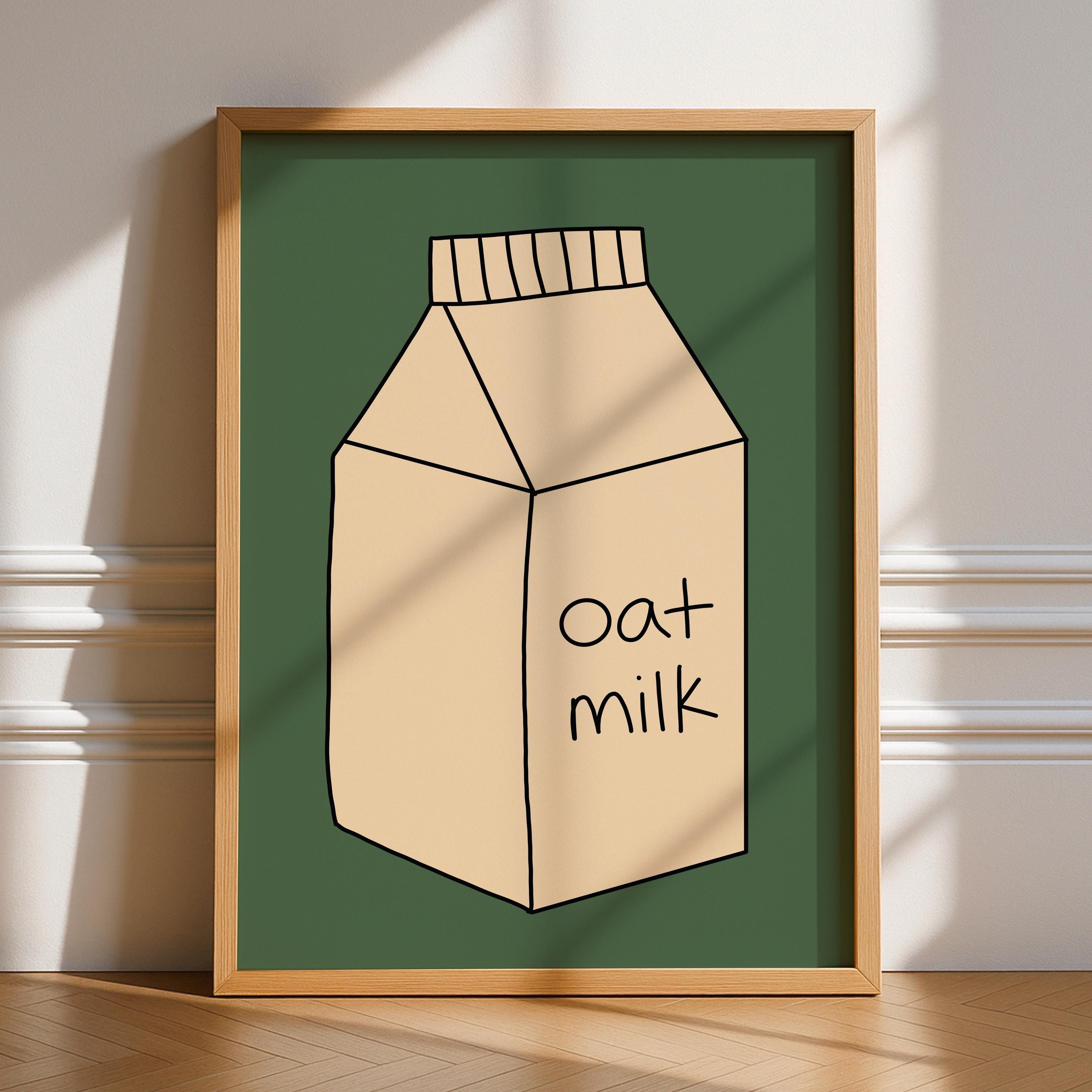 Oat Milk Carton Print