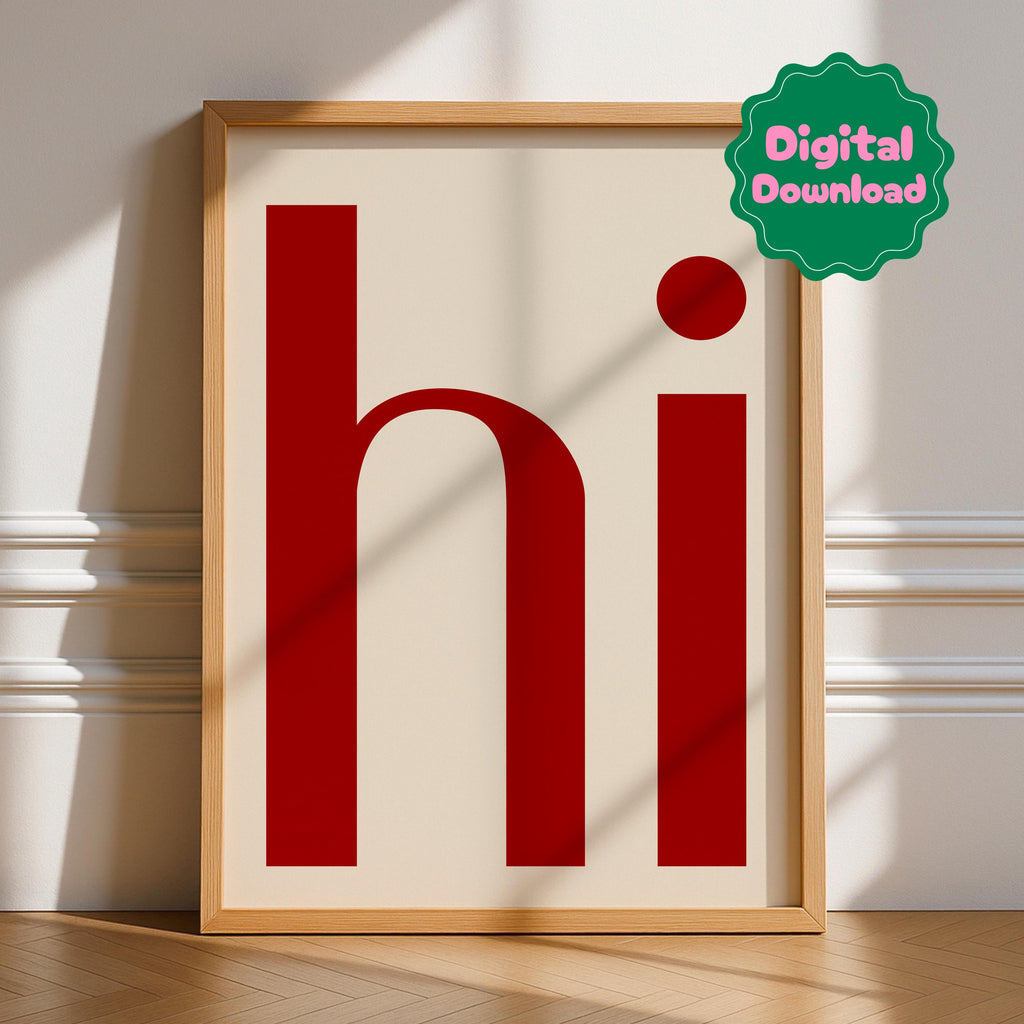 Hi Digital Download