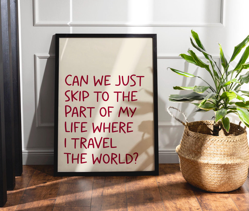 Skip To The Travel Print