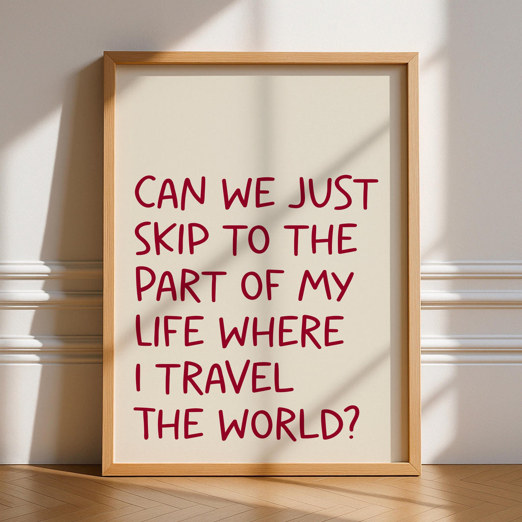 Skip To The Travel Print