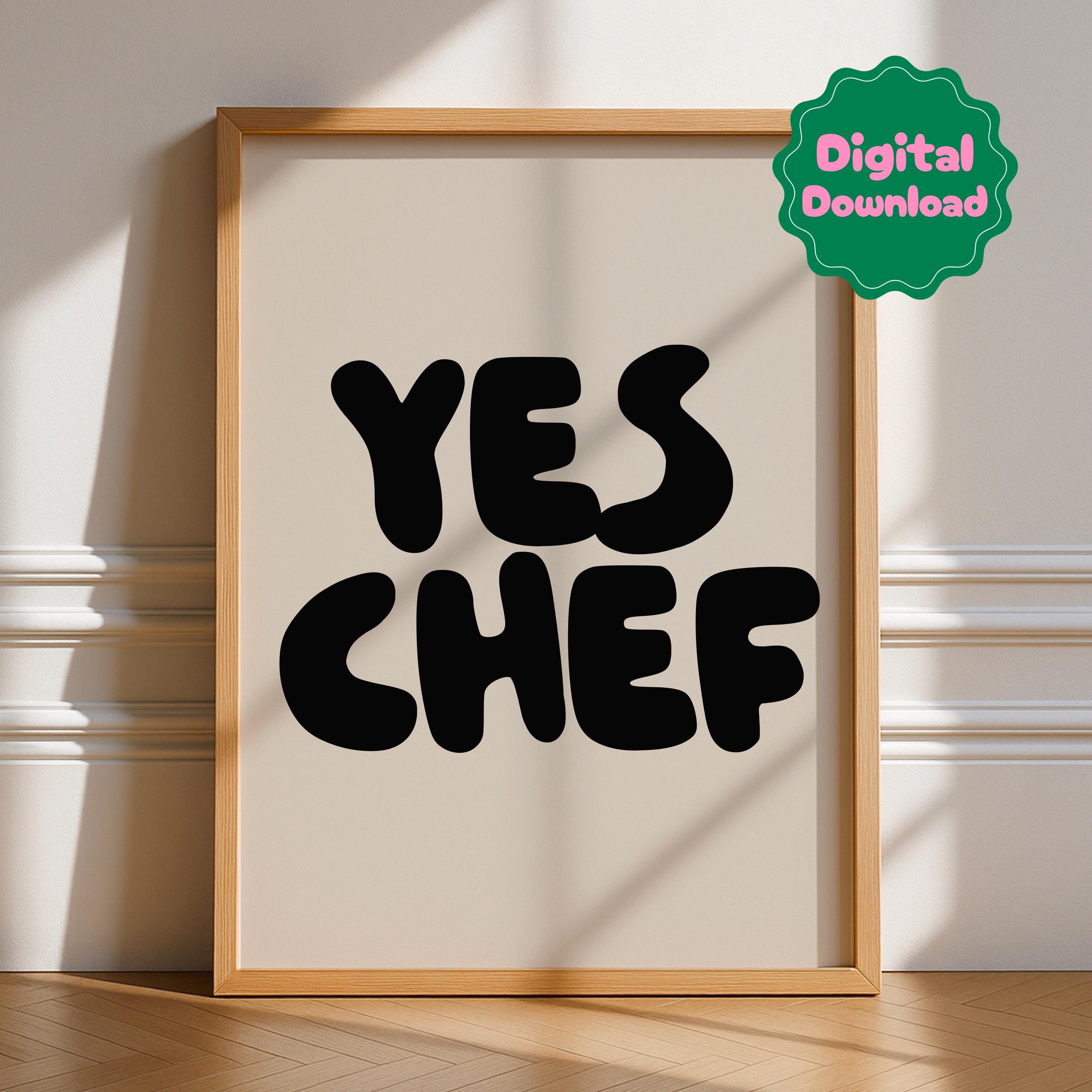 Yes Chef Word Digital Download